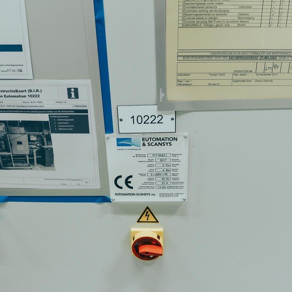 EUTOMATION & SCANSYS Marking Laser System